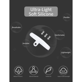 Combine8 Eyeglass Nose Pads, 12 Pairs Clear Square Soft Silicone Anti-Slip Glasses Nose Pad with 1Pc Screwdrivers & 4Pcs Screws for Tincup Carbon OX5094/Fuller OX3227 Sunglasses