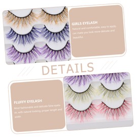 Outanaya Beauty Lashes Side False Eyelashes Performance Eyelashes Natural Comfortable for Daily Wear Random Color