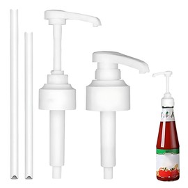 HABNI Pack of 2 Pump Dispenser Compatible with Monin Coffee Syrup Pump Snap-on Syrup Dispenser for Dosing Pump 10 ml Soap Dispenser Pump Head for 700 ml and 1000 ml Bottles Reusable Pump Attachment