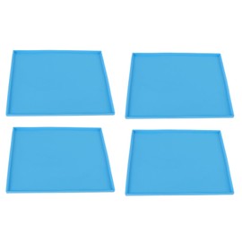 4Pcs Silicone Dehydrator Mats, Portable Silicone Sheets Food Grade Silicone Tray Liner High Temperature Prevent Sticking Silicone Tray Liner Reusable Fruit Dehydrator