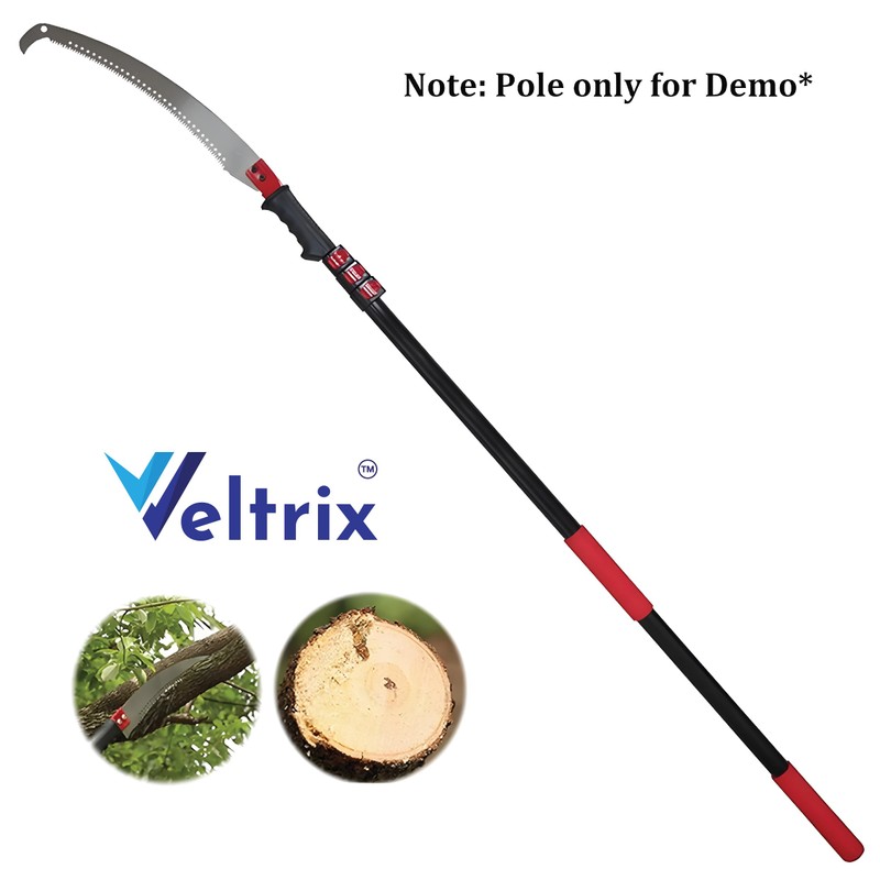 Veltrix - Pruning Gardening Saw (21 inch) with Pole Fixing