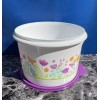 Tupperware 3.5 QT Bucket Canister w/ Handle Wild Purple Whith