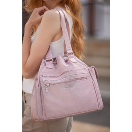 Baggallini Women's Modern Everywhere Drawstring Tote, Woodrose