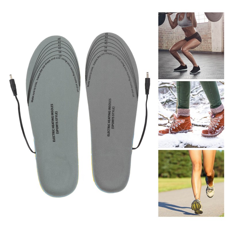 Heated Insoles USB Rechargeable Eletric Foot Warmer for Outdoor Hunting