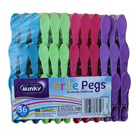 3 X Minky Brite Pegs X (36 Pack)