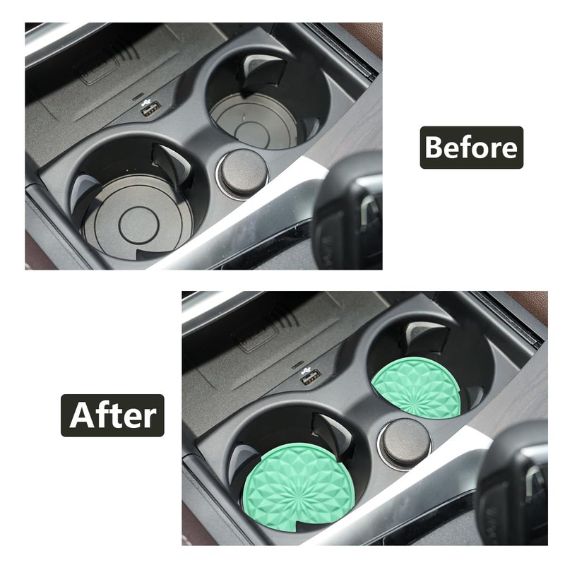 JUNAHAA Car Cup Coaster, Universal Automotive Waterproof Non-Slip Cup Holders