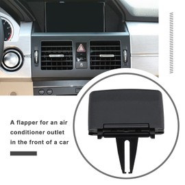 SING F LTD Car Air Vent Clip Outlet Tab Compatible with W204 C300 C350 2008-2011, X204 GLK 350 GLK 4MATIC 2010-2012, Black, ABS Plastic, Manual Operation, Snap In Mount