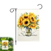 Durable Garden Flags, 100% Burlap, Waterproof and Fade-Resistant, Double-Sided Design,