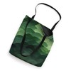 Dark Green Gradient Scales with Watercolor Effect Tote Bag