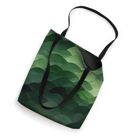 Dark Green Gradient Scales with Watercolor Effect Tote Bag
