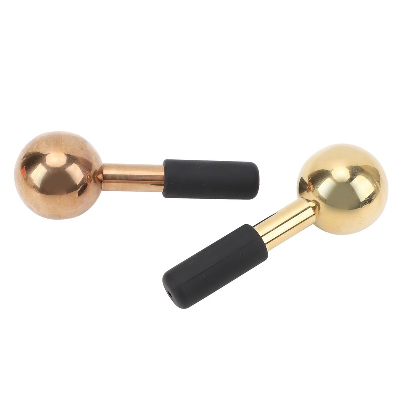 2PCS Ice Globes for Facials Unbreakable Steel Cooling Roller Cryo