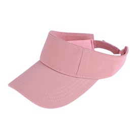 LONTG Kids Sun Visor Cap Toddler Adjustable Baseball Cap Wide Brim Sun Protection Hat Children Summer Beach Cap Sports Leisure Cap Outdoor Travel Cotton Sun Hat for Boys Girls 1-8 Years Old Pink