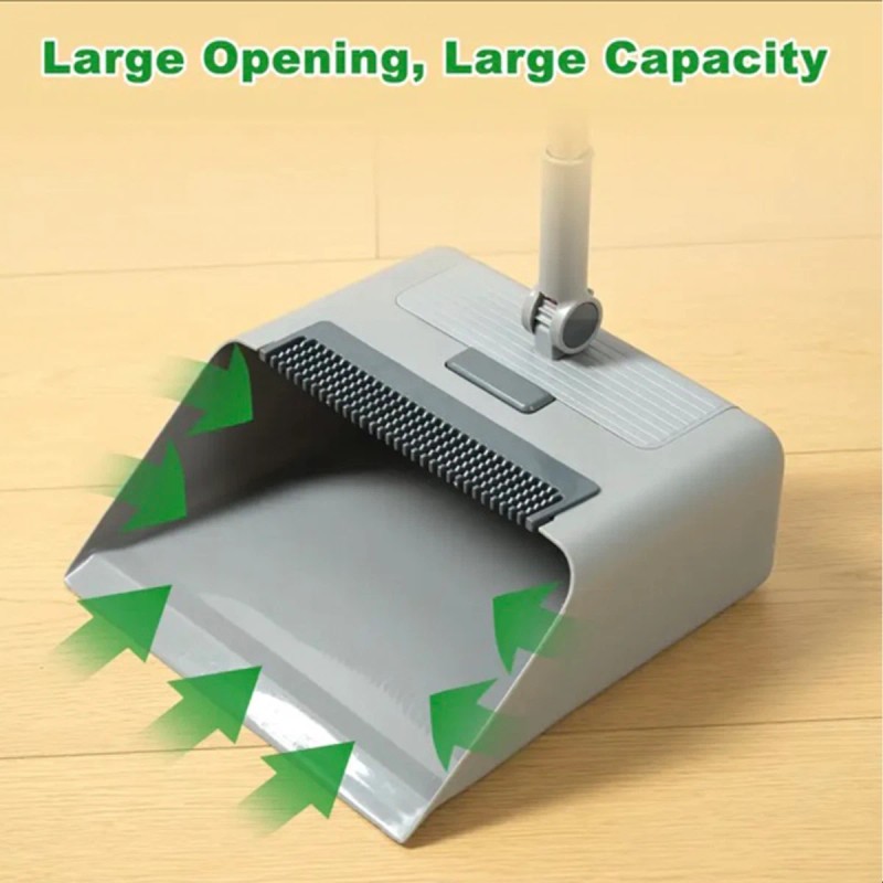 Broom and Dustpan Set Lightweight Upright Lobby Broom and Dust