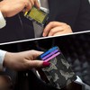 Sletend Slim Minimalist Wallet Gothic Skull Butterfly Moth RFID Blocking
