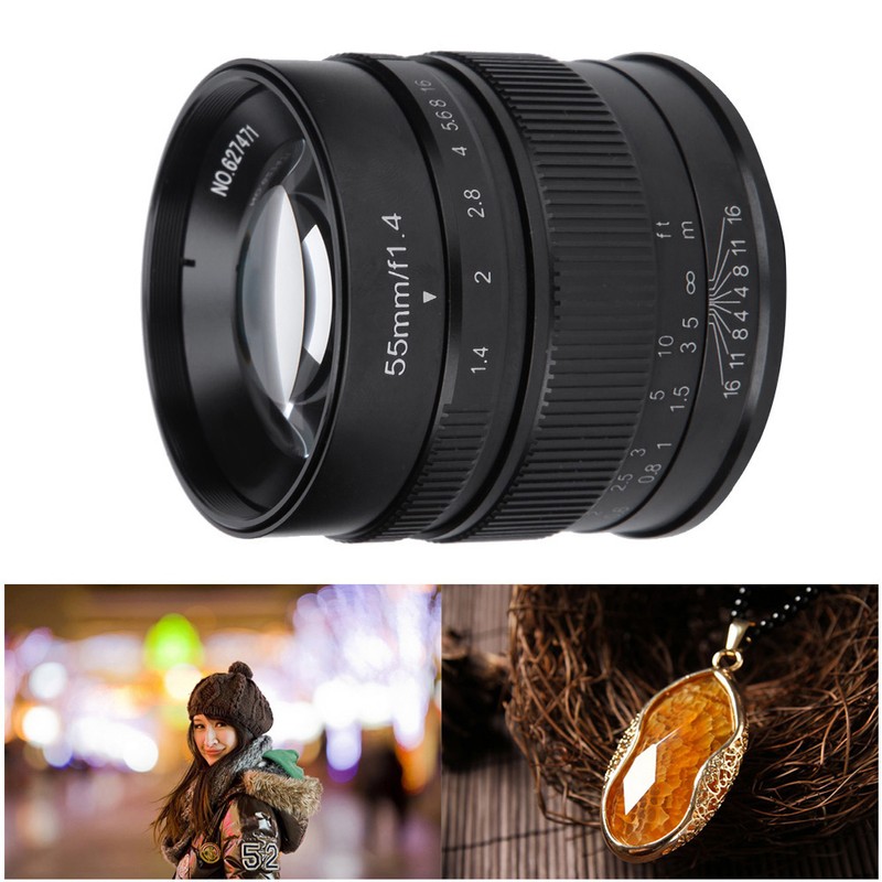 55mm F1.4 APSC Large Aperture Fixed Lens for Fuji FX