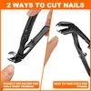 Toenail Clippers for Seniors Thick Toenails, Upgrade Angled Head Large