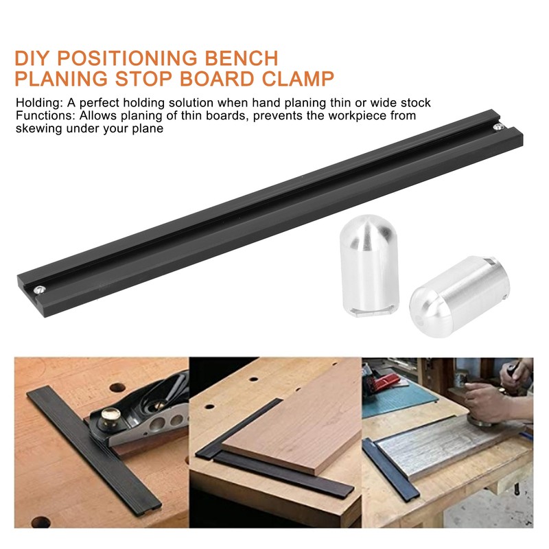 Workbench Planing Stop Board Clamp DIY Positioning Plate Woodworking Auxiliary