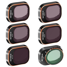 REYGEAK ND & CPL Filters Set for DJI Mini 4 Pro, 6 Pack CPL ND8 ND16 ND32 ND64 ND128 Polarizer and Neutral Density Filters Drone Lens Accessories, Multi-Coated HD Optical Glass, Aluminum Frame