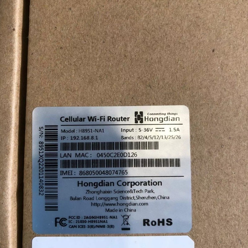 Hongdian H8951-NA1 Cellular Wifi Router - Verizon 4g