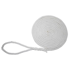 Extreme Max 3006.2831 BoatTector Twisted Nylon Dock Line - 5/8" x 25' White