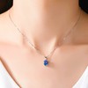 Bellitia Jewelry Women's Necklace with Birthstone, Pendant Necklace with Blue