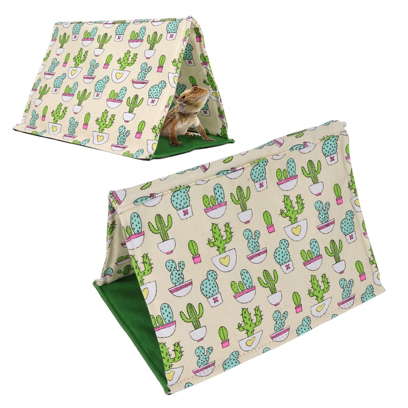 Reptile Sleeping Bed Warm Soft Machine Washable Lizard Hide Tent