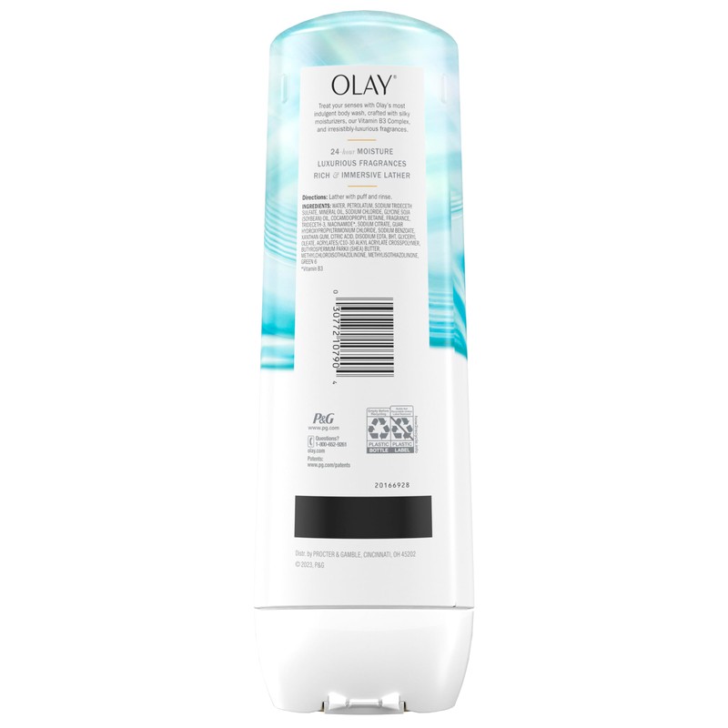 Olay Body Wash for Women, Indulgent Moisture, 24hr Moisturizing &