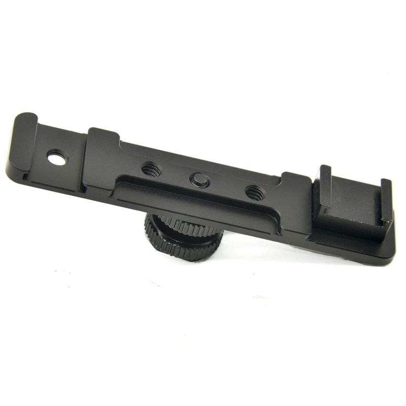 PROtastic Double/Dual Cold Shoe Mount Adapter - Mount Multiple Accessories