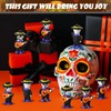 VioraWhite 25 Pcs Día de Los Muertos Small Figures Day
