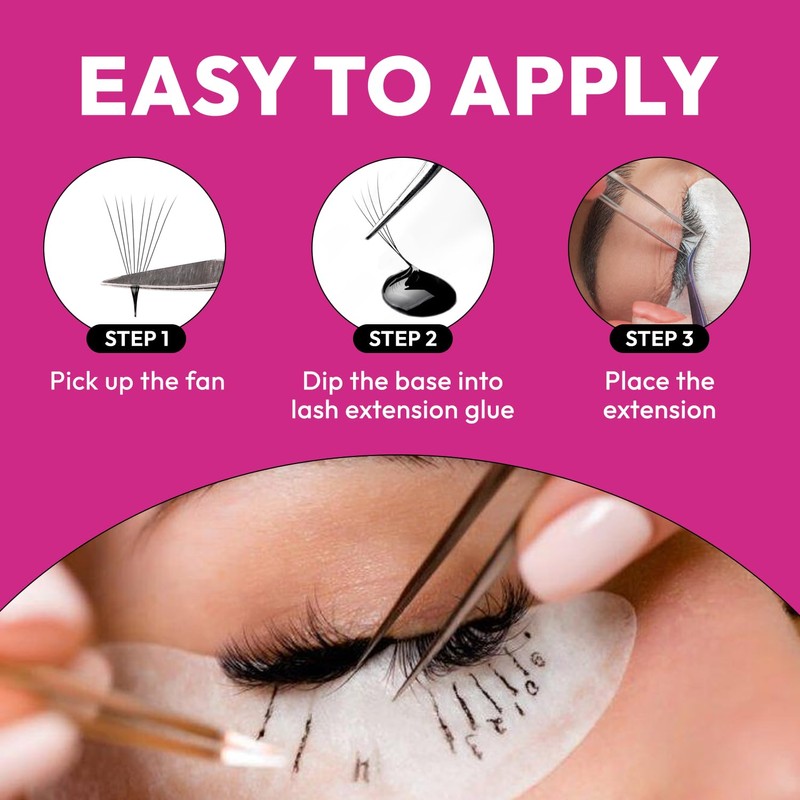 Eyesy Lash 500 Promade Fans - 5D 0.05 Size 9mm