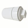 4-Inch PVC Sewer Cleanout Cap Adapter Fitting, White, with Coupling