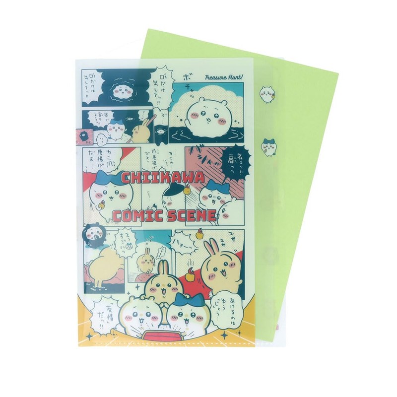 Sunstar Stationery Chiikawa Goods Clear File, 5 Pockets, Treasure S2173832