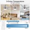 POCHFAN 60 Inch Brushed Nickel Ceiling Fans with Lights and