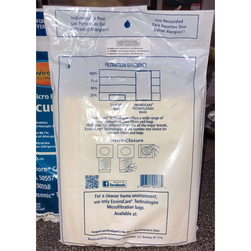 EnviroCare 3 Packs Kenmore Type C 5055, 50557 & 50558