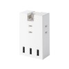 Elecom ECT-37-3A3WH Power Strip USB Outlet 15W AC x 3
