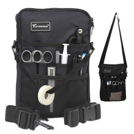 Tuhaoge Multifunctional Nurse Storage Bag Nurse Storage Bag Kit Practical Waist Bag Nurse Pocket Storage Bag (Black)