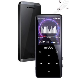 MITEGELO Reproductor de MP3 con 5.0 Bluetooth, 8G Music MP3 Player con Radio FM, HiFi Sound, Pantalla en Color de 2.0 Pulgadas, grabación cancelación de Ruido, Inserta una Tarjeta TF de hasta 128 GB.