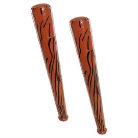 INFLATABLE 60CM LONG CAVEMAN / CAVEWOMAN PREHISTORIC CLUB FANCY DRESS PARTY DECORATION PROP - GREAT FOR PREHISTORIC, CAVE MAN AND CAVE WOMAN FANCY DRESS PARTY 60CM BLOW UP ACCESSORY - PACK OF 3