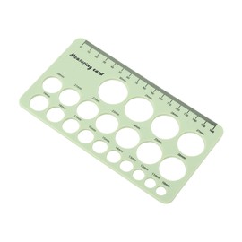 Regla de Brida para Pezones, Regla de Medición de Pezones para Madres, Herramienta de Medición de Brida para Senos de Silicona Flexible Herramienta para Dimensionar el Extractor