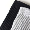 RAILROAD SOCK Crew Socks 6 Pairs (Grey/Black)