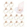 Napkin Rings, 12 Metal Napkin Buckle Holders for Wedding Banquet