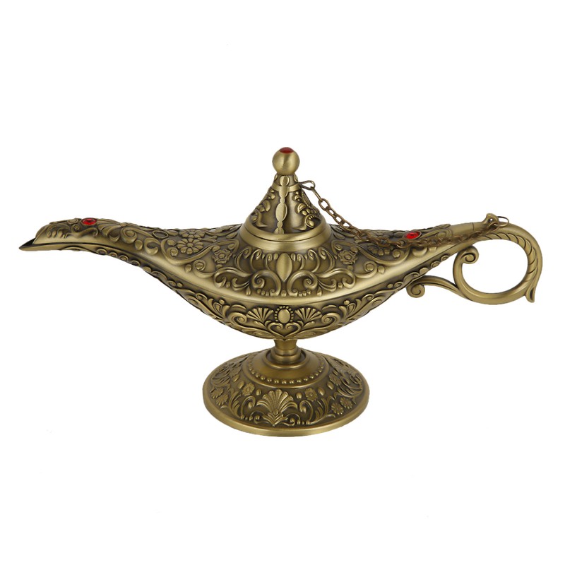 Retro Metal Fairy Tale Aladdin Magic Genie Home Teapot Oil