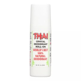 Thai Deodorant Deodorant Crystal Roll-On 3 oz (Pack of 3)