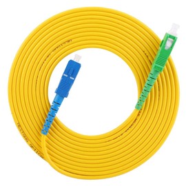 20m/65.62ft Puente de fibra Cable de conexión de fibra óptica Cable de conexión de extensión de modo único SC/APC-SC/UPC, Puente De Fibra óPtica Monomodo