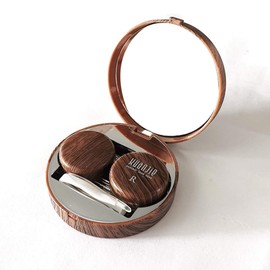Contact Lens Case Mirror Soak Box Set Travel Eye Contact Lense Container Bottle Remover Tool Tweezer Case Kit Coffee Contact Lens case,Contact case,Contacts case