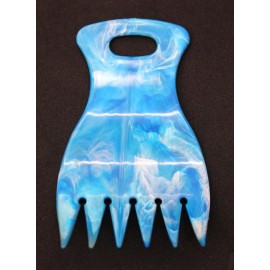 Mebco Vintage Mebco "The Tousle Comb" -Blue- Hair Styling Pick NOS