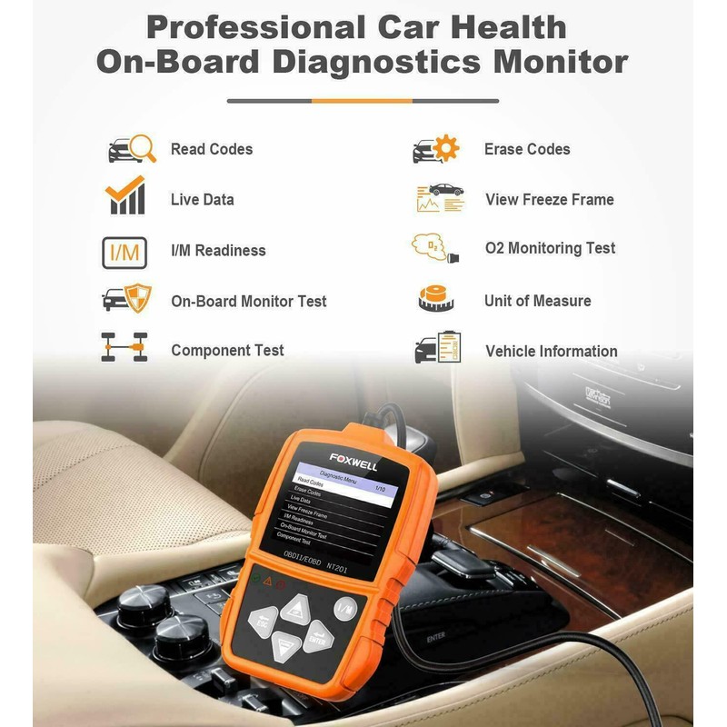Foxwell Car Code Reader Diagnostic Tool Auto OBD2 Scanner EOBD