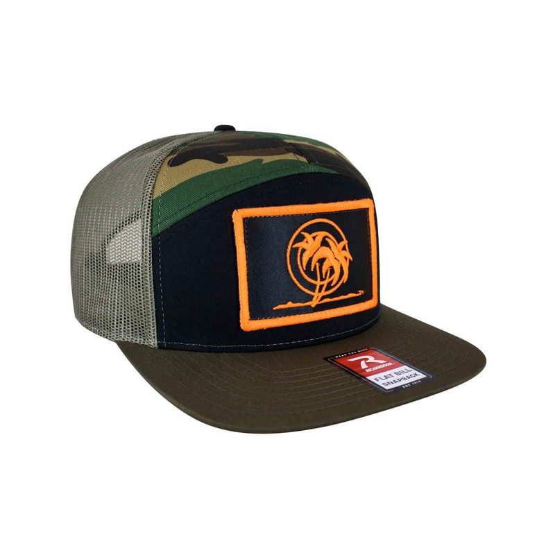 NICERIDE Snapback Palm Patch 7 Panel Trucker Hat