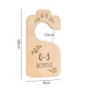 8 Pcs Wooden Baby Closet Dividers, CAASFOOY Wooden Newborn Wardrobe