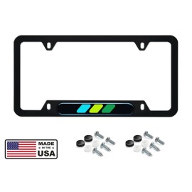 BLVD Toyota-Retro-HERITAGE-License-Plate-Frame-TRD-Offroad-Tacoma-FJ-Cruiser-Green